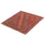 Tapis mauve noué à la main de conception unique 3 pi 11 po x 4 pi 3 po Joaopaulo