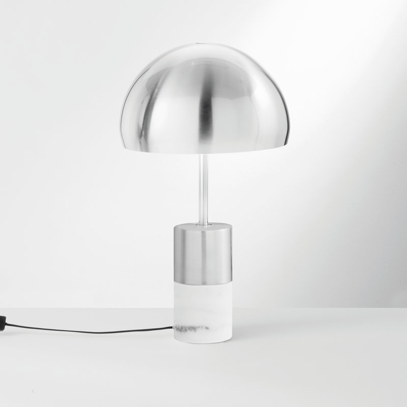 Aureliu Metal Desk Lamp, Silver