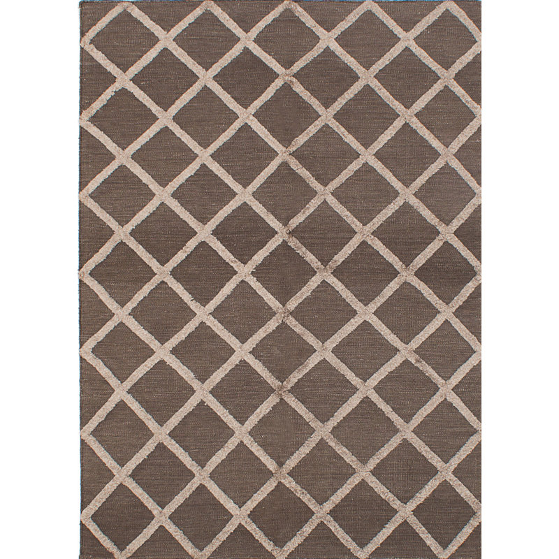 Tapis en soie carrée 7 pi 1 po noué la à la main one-of-kind Phyllida