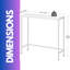 Industrial Slim Console Table for Hallway Living Room-101564799