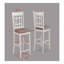 Ensemble de 2 chaises de pub rembourrées à hauteur de comptoir-1743518107