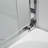 60 in. W x 58 in. H Double Added Framed Tub Door with Clear Glass-54508390