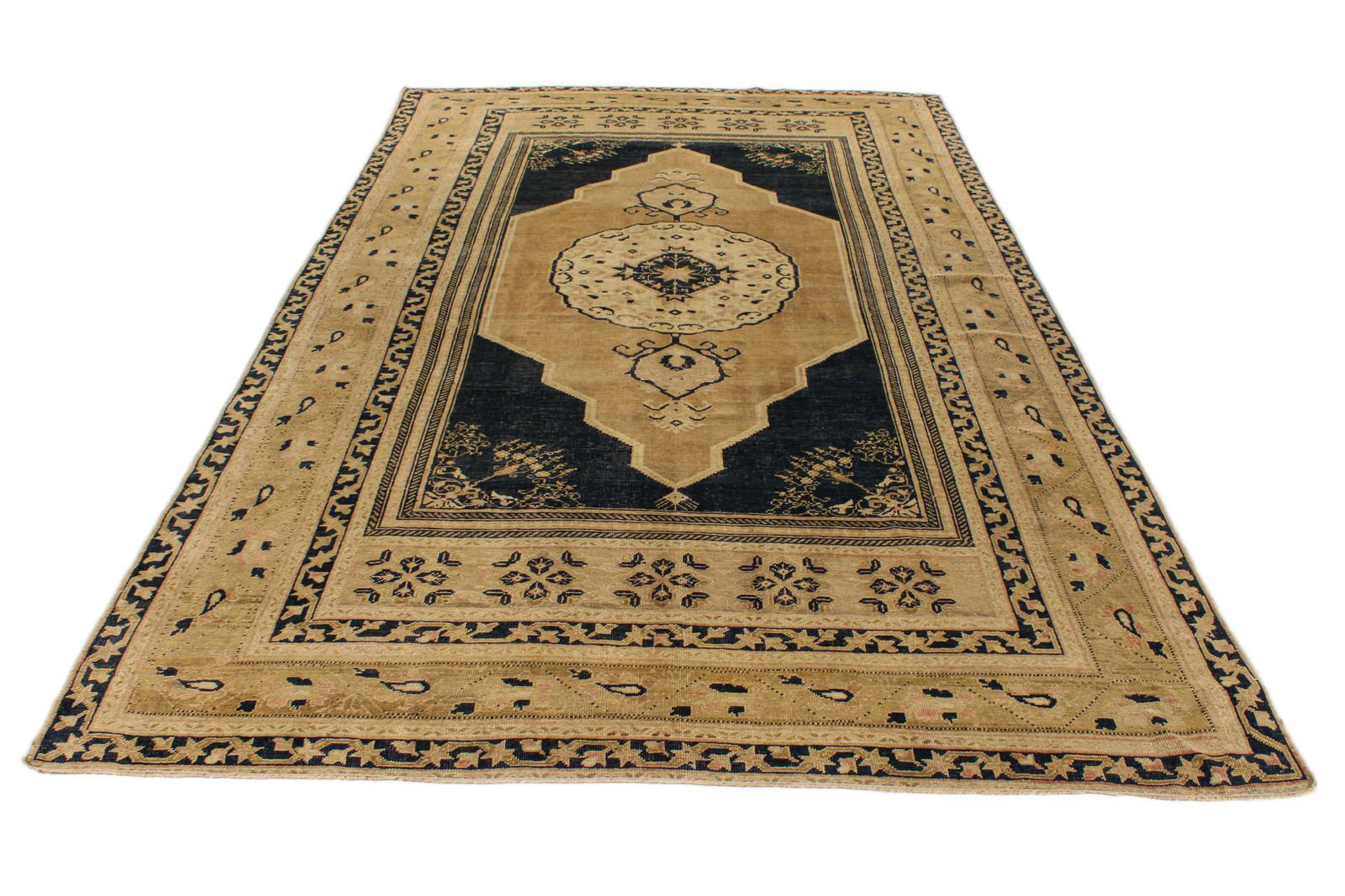 7x12 Rug Home and Rugs 7x12 Blue and Beige Turkish Tribal Rug | Wayfair