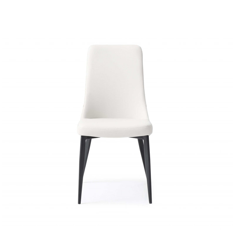 Chaise d’appoint rembourrée Eastville, Blanc