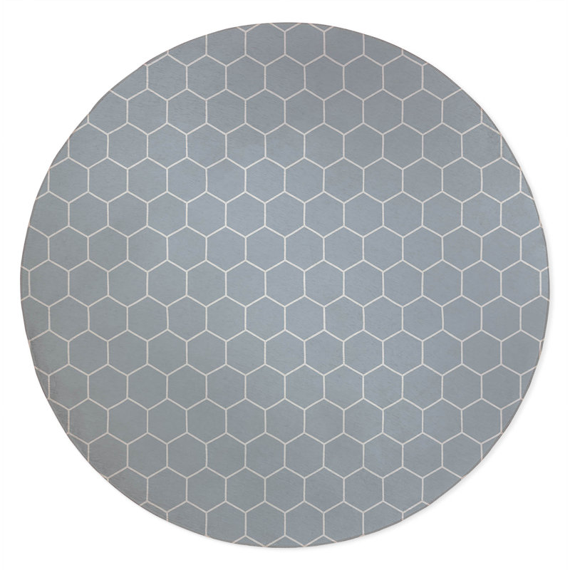 Tapis de jeu pour enfant Peigne, Bleu ardoise / bleu