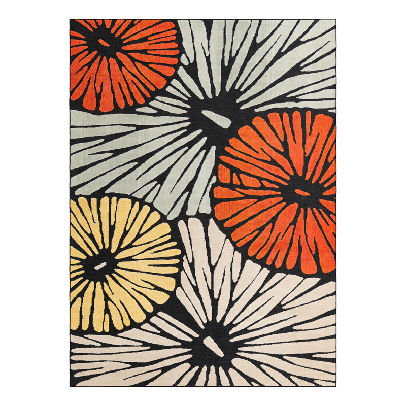 Tapis Bungalow Rose Cabana Caimin, Rectangle 9 pi x 12 pi