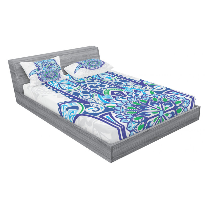 Microfiber Sheet Set, Queen Sheet Set with Fitted Sheet