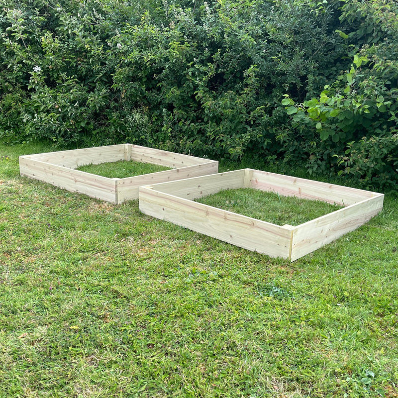 Borjan Wood Raised Garden Bed