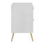Table de chevet Zeena, finition blanche