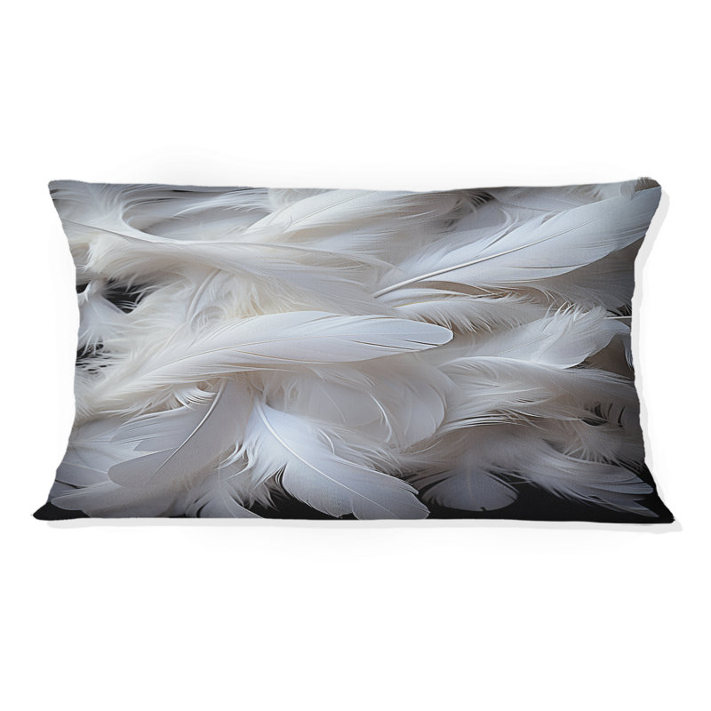 Light As A Feather I - Feathers Printed Throw Pillow