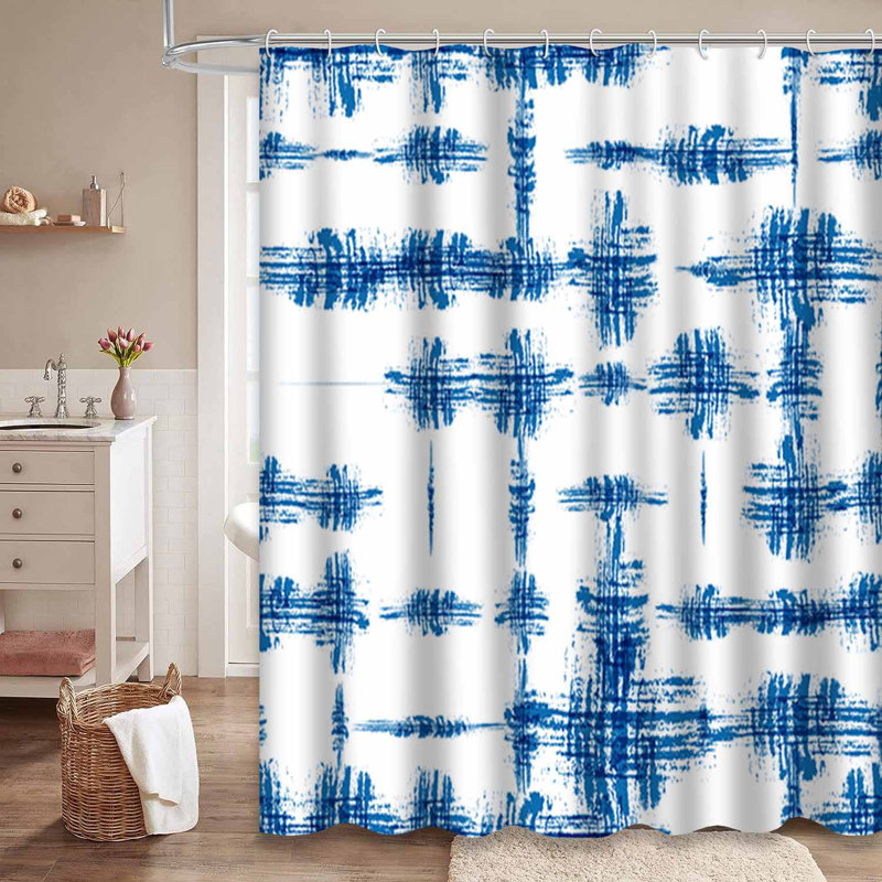 Rideau de douche Tie Dye Batik, L 72 po x l 78 po