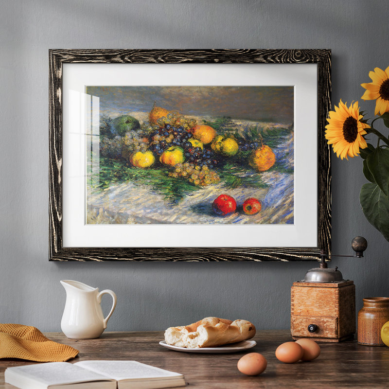 Nature morte par Monet, Noir, H 18 po x l 26 po x P 1,5 po