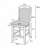 5Pc Counter Height Dining Table Set