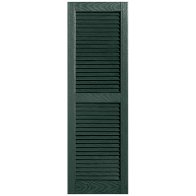 Straight Top Open Louver Shutters Pair