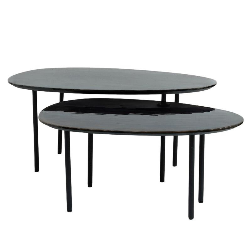 Oxil Four Leg Coffee Table, Black
