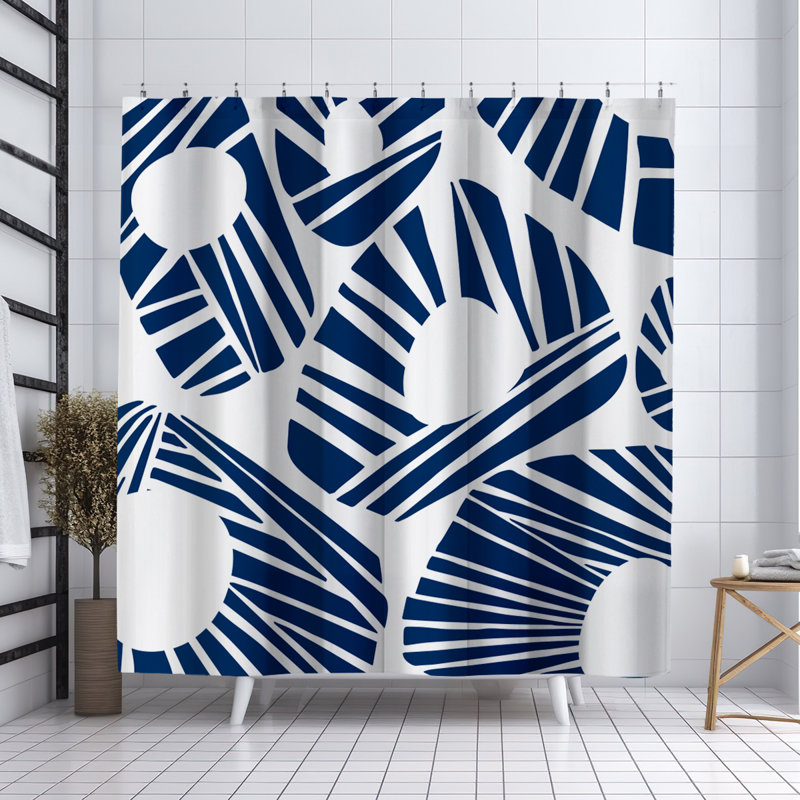 Rideau de douche Coco, Bleu marine