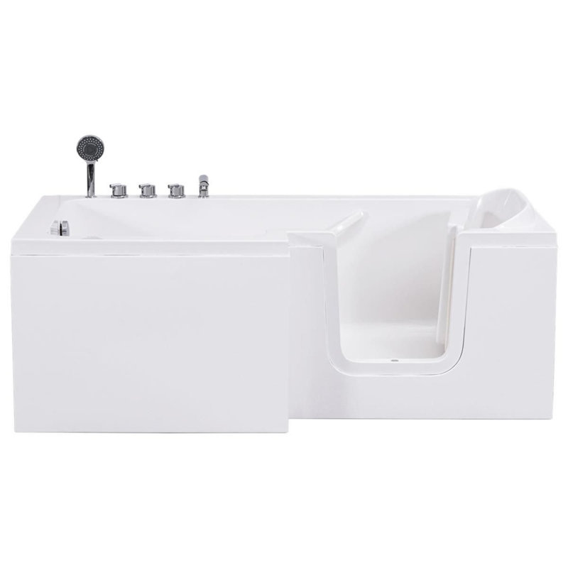 Coniston 1700mm x 855mm Freestanding Acrylic Bathtub, Left