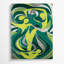 Abstrait art figuratif sur toile vert 93-1141215529
