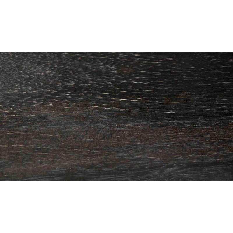 Revolve Solid Wood End Table, Charcoal