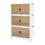 3 armoires de rangement pliables avec roulettes