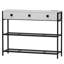 Jasvindir 3 Drawer Console Table with Charging Station and RGB Lights-559230474