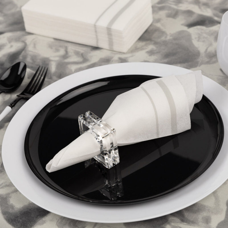 Serviettes jetables en papier pour 60 personnes