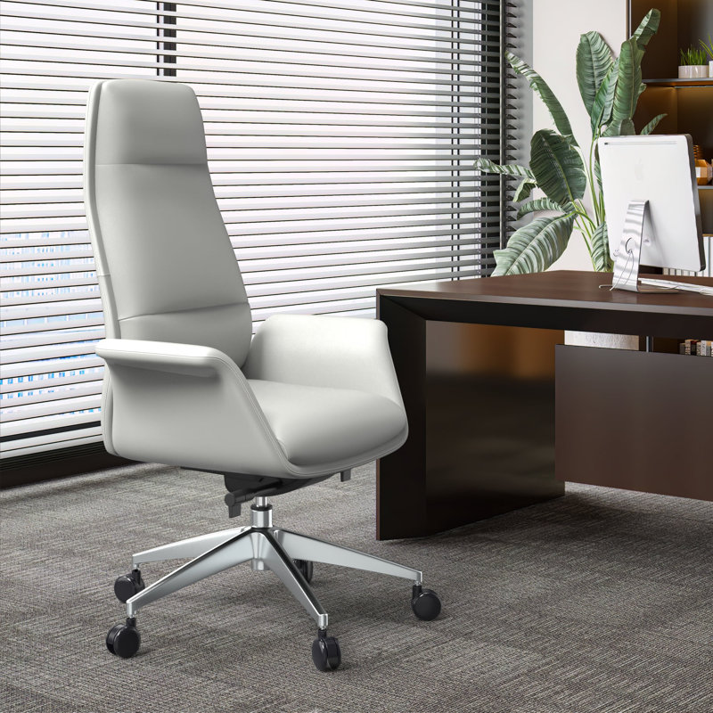Fauteuil de bureau Adelmar, Blanc
