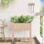Jardinière en bois massif avec pieds 27,6 po x 12,2 po x 27,6 po Millwood-2117686088-2117686089