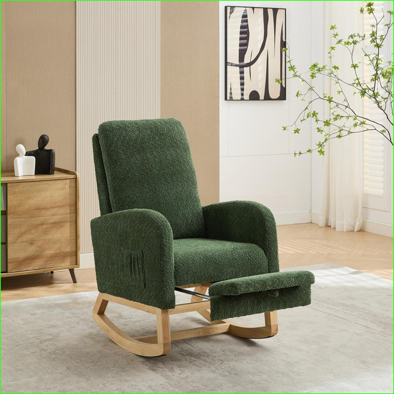 Chaises berçantes, chaise berçante en plastique à haut dossier pour 2 personnes, capacité de 400 lb