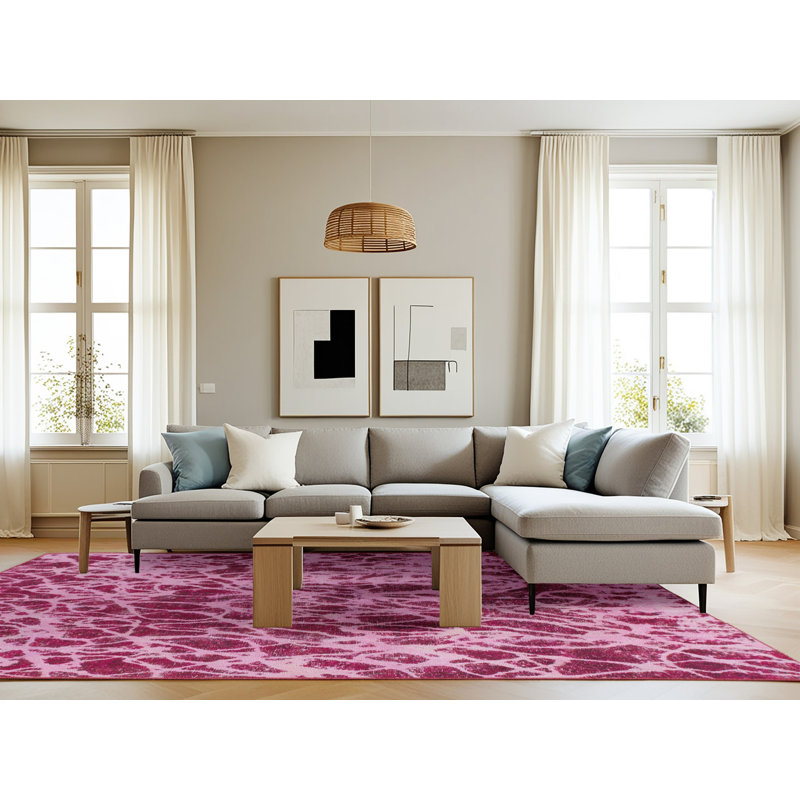 Abstract Indoor Rug, Rectangle 8' x 12'