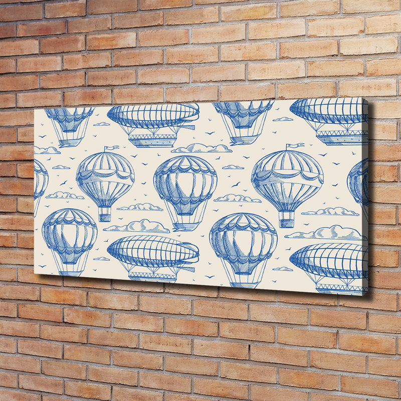 Balloons And Airships - Wrapped Canvas Print