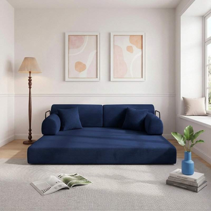 Canapé modulaire en U de 135,5 po avec méridienne réversible en forme de U, assemblage facile à configurer pour les petits appartements et les salons