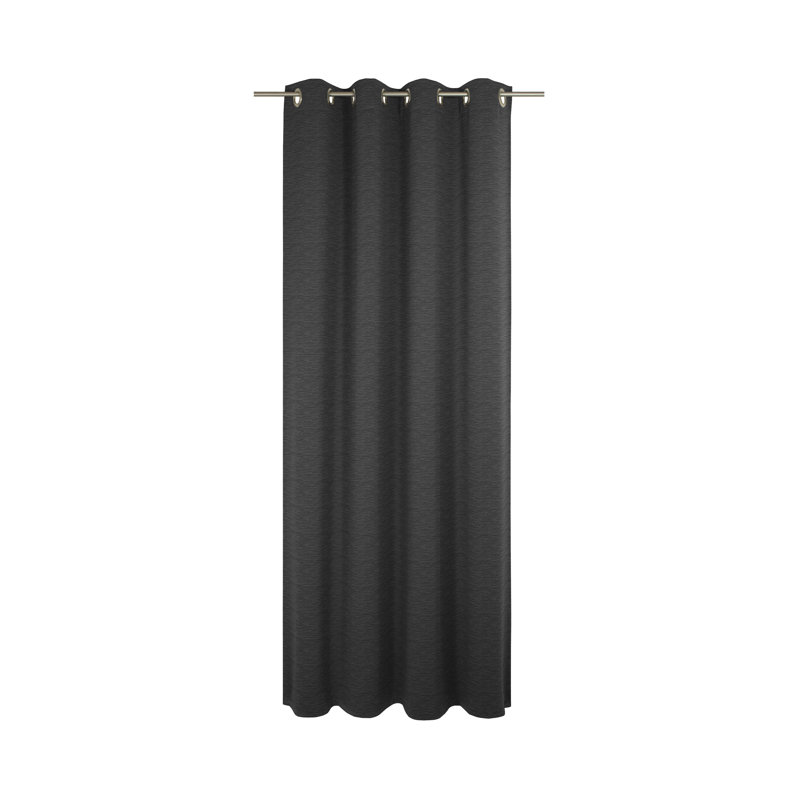 , Eyelet Scarf, Opaque, 132cm Width x 395cm Drop, Black
