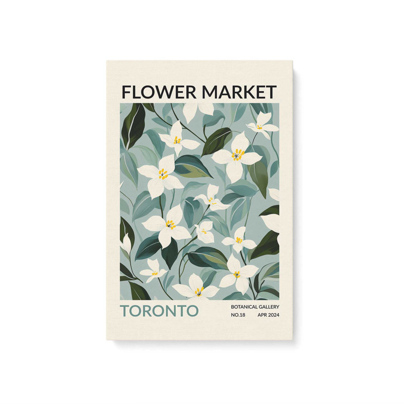 Toronto Flower Market, Toile tendue, H 12 po x l 8 po