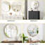 Miroir à cadre en métal pour mur, salle de bain ronde / rectangulaire et miroir d'entrée, installation facile-743346206-743346200