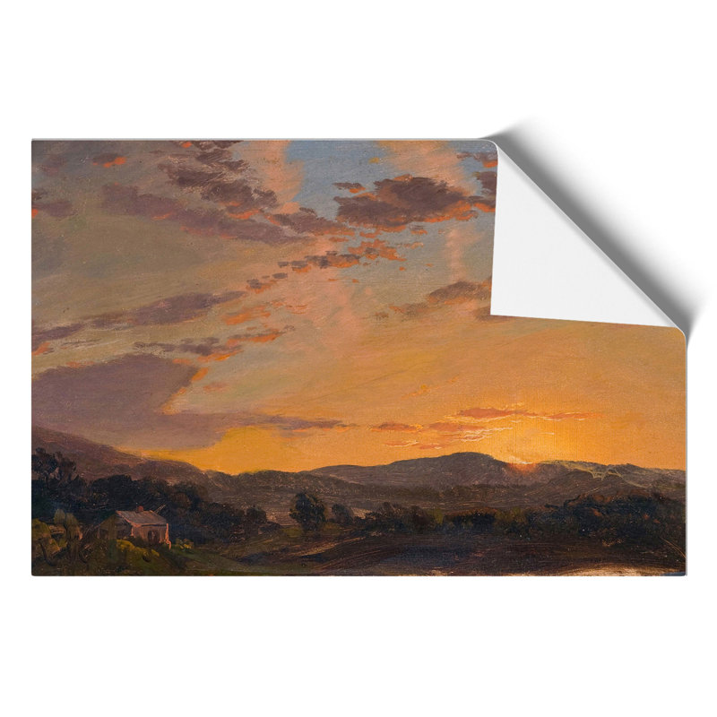 Maine Sunset by Frederic Edwin Church - No Frame Painting, 30cm H x 42cm W x 0.1cm D