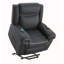 Fauteuil inclinable électrique en microfibre Domana
