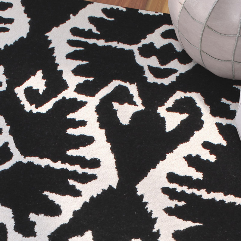 Tapis géométrique en laine touffeté à la main Kouerga bHand, Rectangle 5 pi x 8 pi
