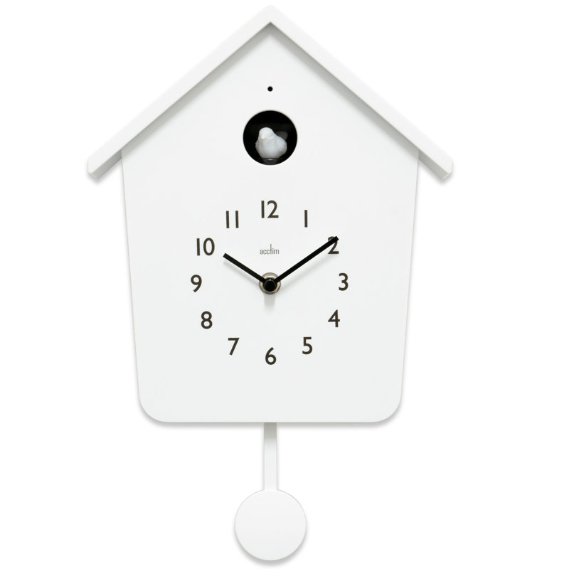 Casper Cuckoo Wall Clock, White