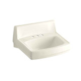 Greenwich Vitreous China Rectangular Wall Mount Bathroom Sink with Overflow