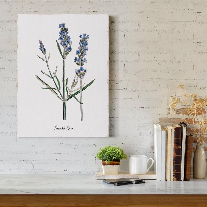 Lavande - impression sur toile tendue, H 27 po x l 18 po x P 1 po