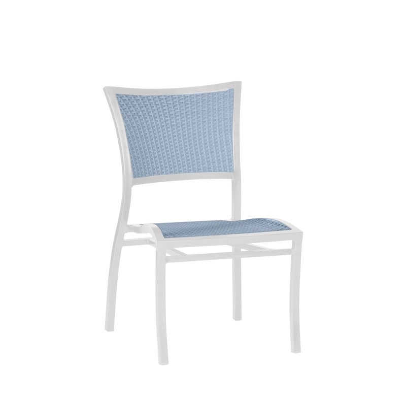 Aire Side Chair, White/Blue
