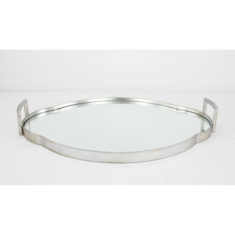Summer Decorative Tray, Silver