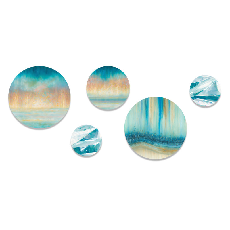 The Awakening of Dawn I - Abstract Liquid Ink Metal Wall Décor