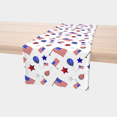 Ethen Geometric Independence Day Table Runner