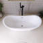 67'' Acrylic Freestanding Soaking Bathtub In Gloss White Finish
