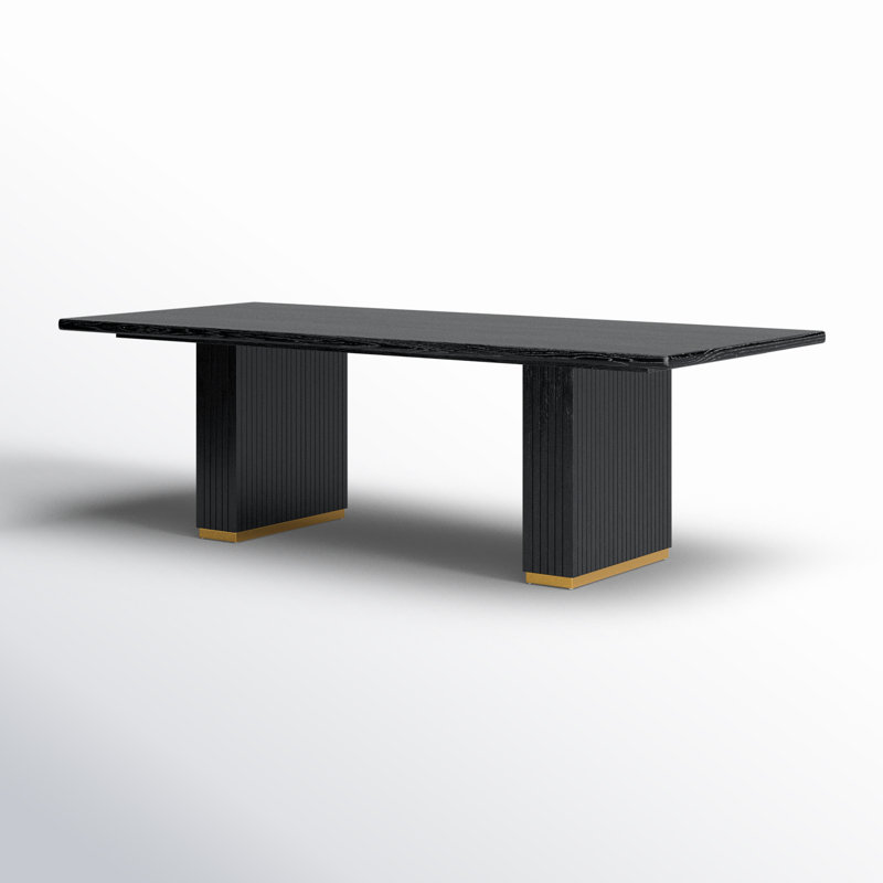 Table de salle à manger rectangulaire Tov Furniture Chelsea, Noir