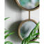 2 miroirs circulaires pour la décoration murale, miroir mural contemporain unique pour le vestibule de la chambre à coucher de salon, 11 po x 28,5 po