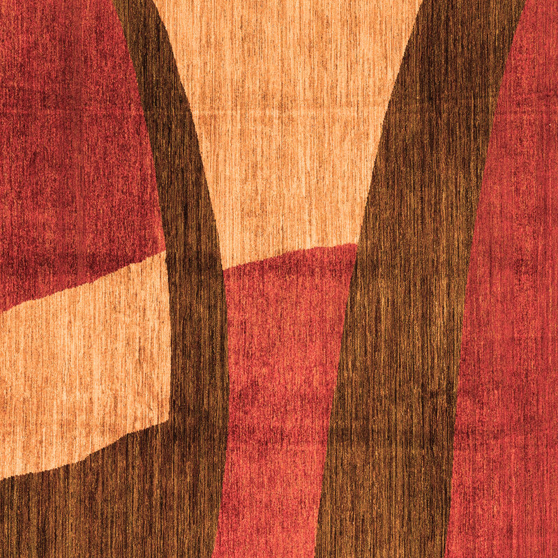 Tapis tissé à la machine Yosyas, Carré 4 pi