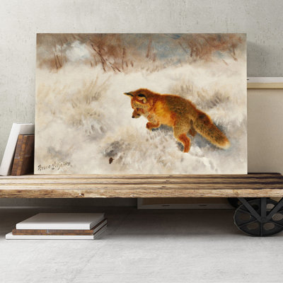 Bruno Liljefors - Wrapped Canvas Painting